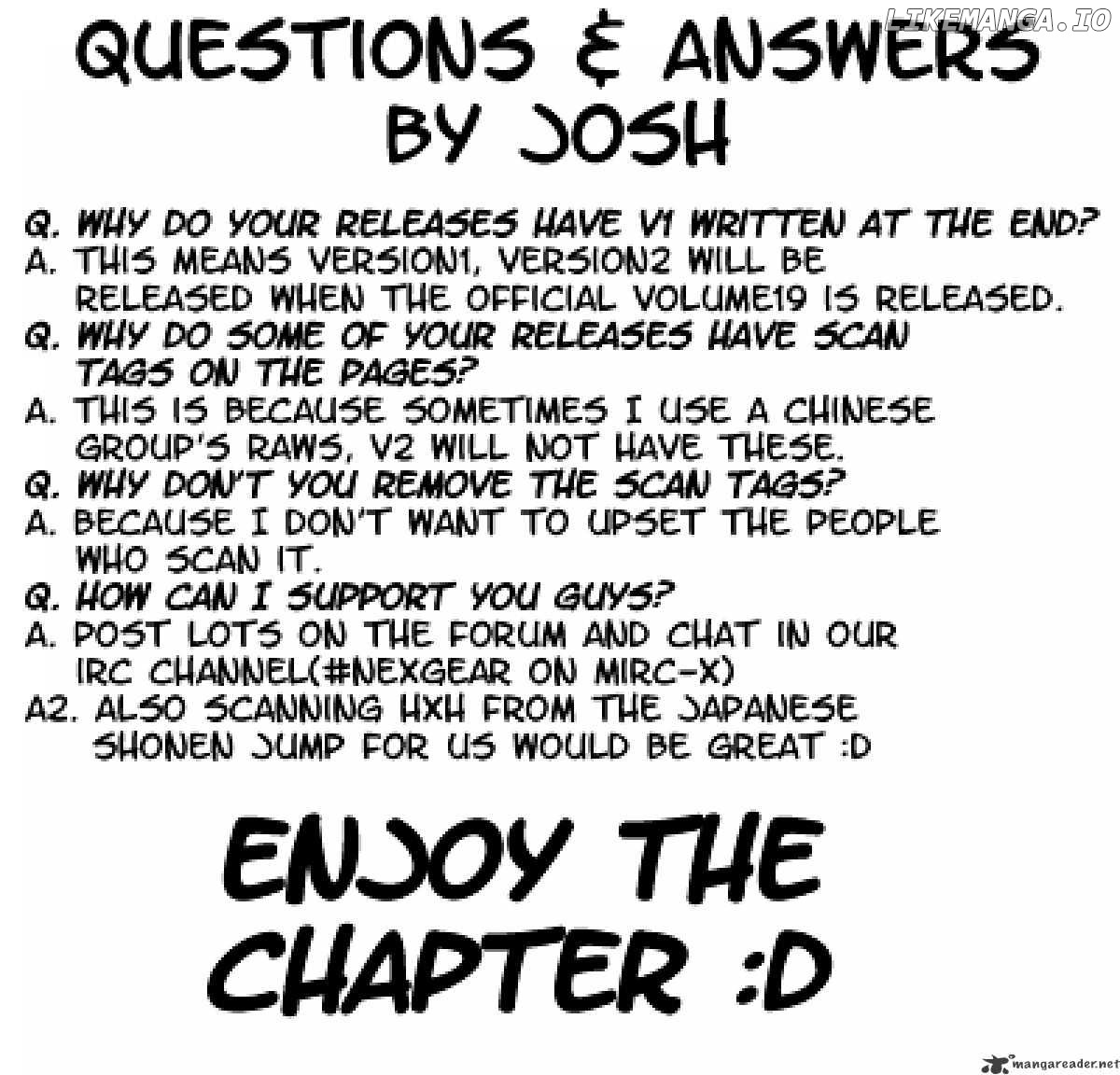 Hunter x Hunter, Chapter 205 image 01